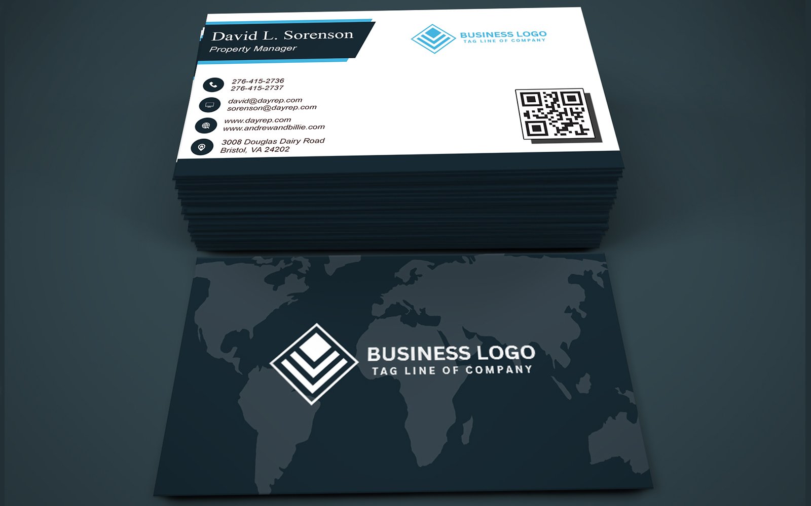 Template #401702 Business Card Webdesign Template - Logo template Preview