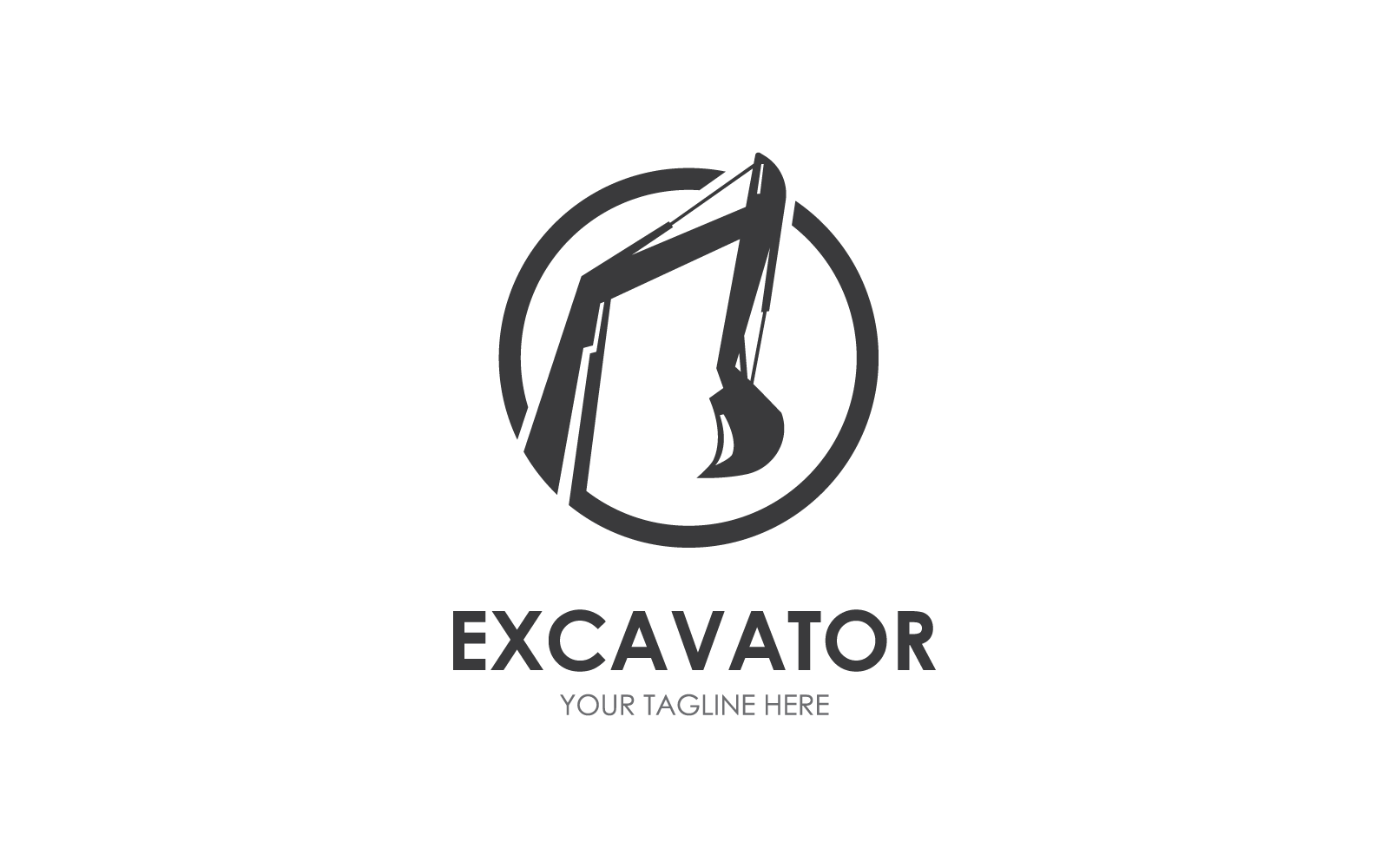 Graafmachine illustratie logo vector sjabloon
