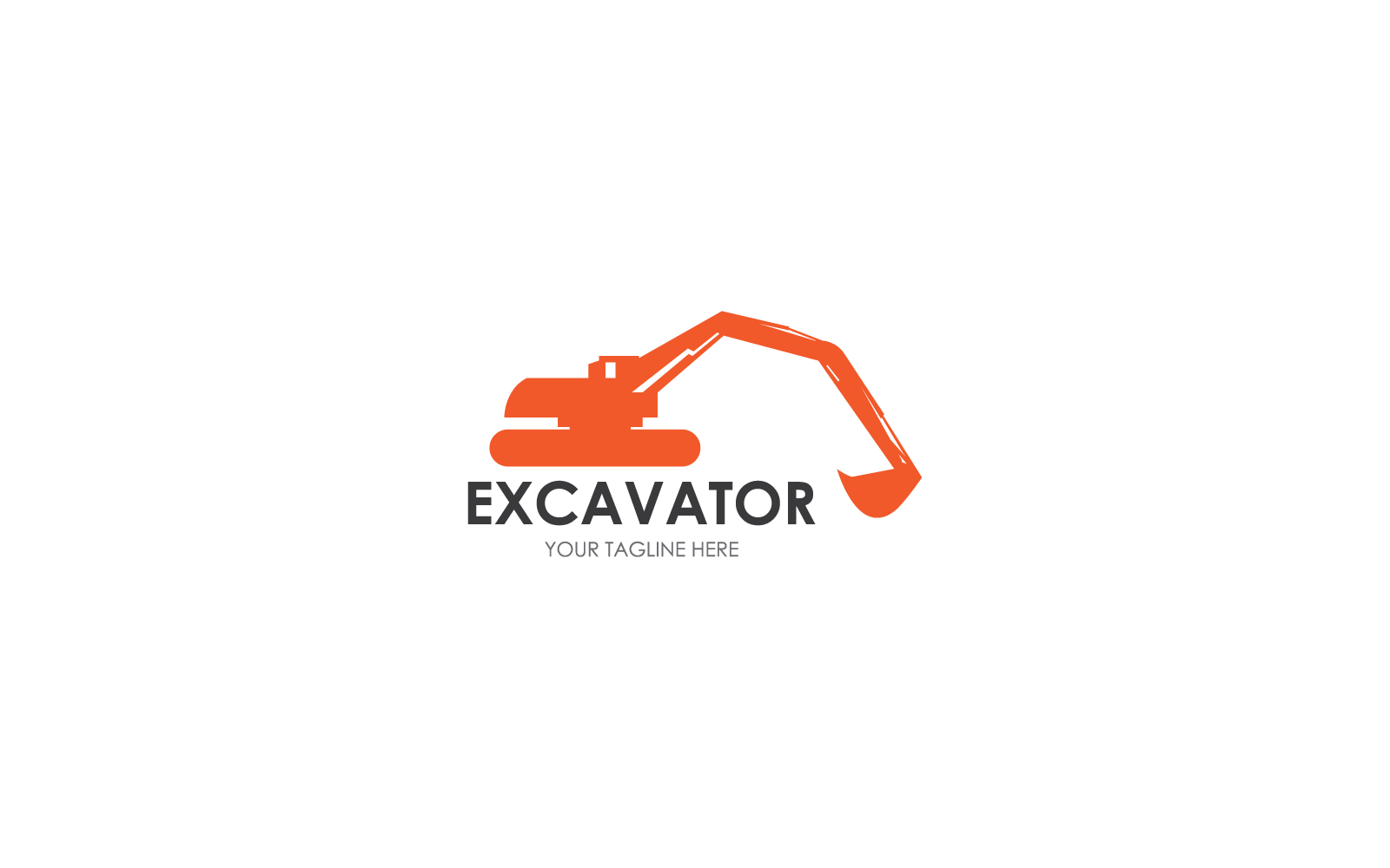 Graafmachine logo vector platte ontwerpsjabloon