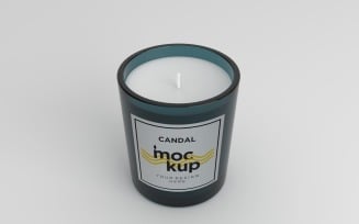 Jar Candle Label Mockup Design 03