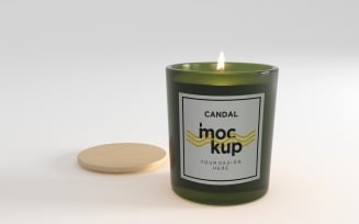 Jar Candle Label Mockup Design 05
