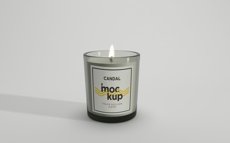 Jar Candle Label Mockup Design Product Mockup