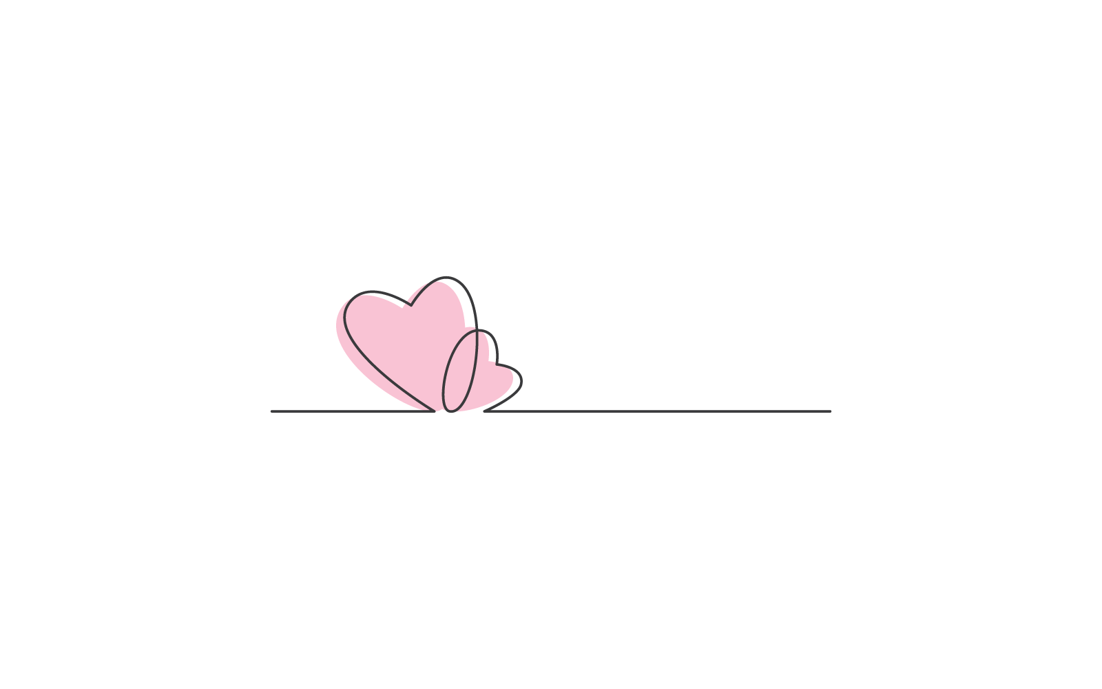 Liefde logo vector ontwerpsjabloon