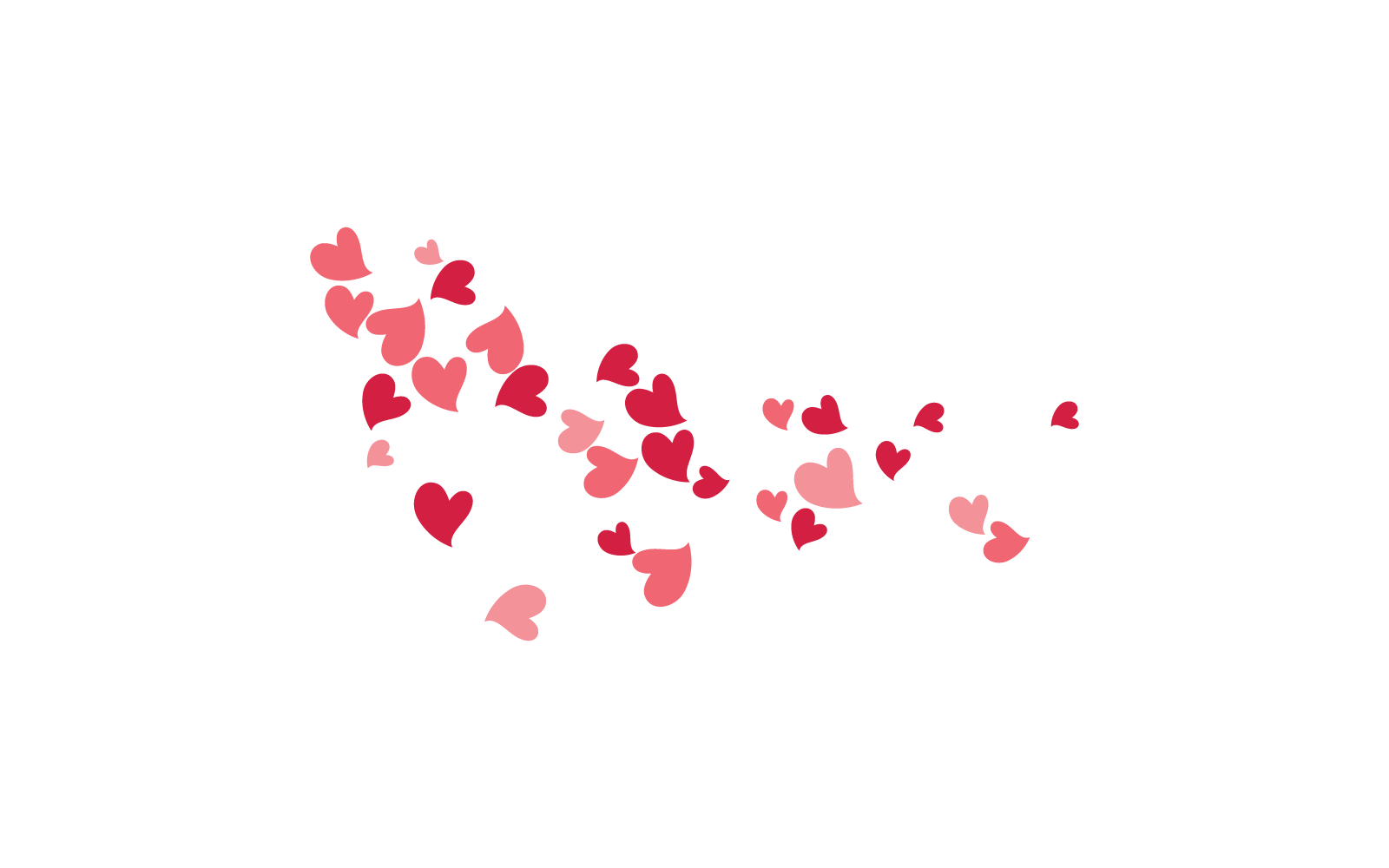 Love fall background design icon illustration