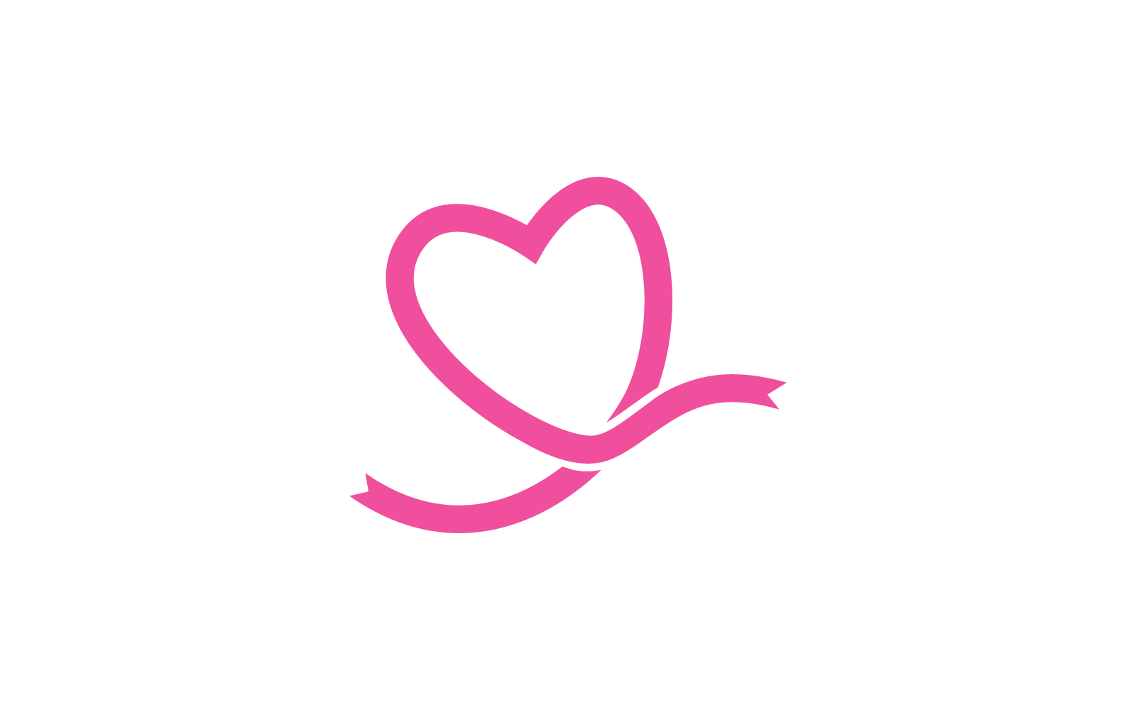 Love logo illustration flat design template