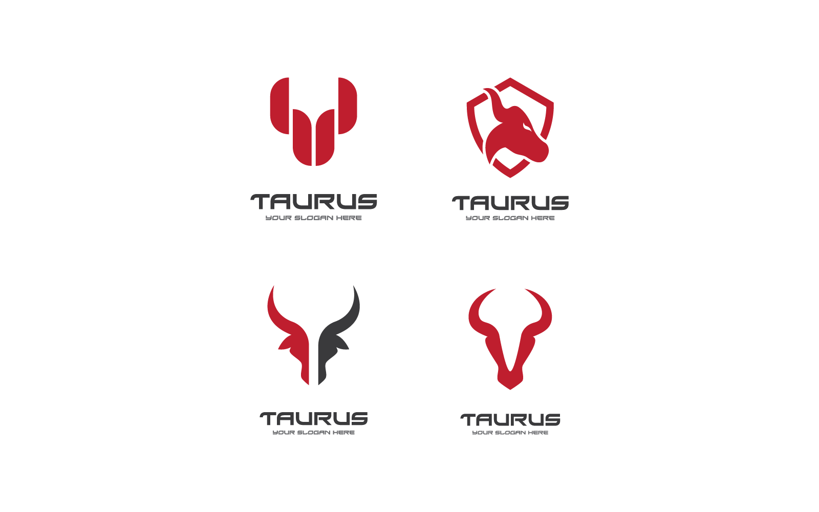 Modèle de logo d&amp;#39;illustration de conception de Taureau