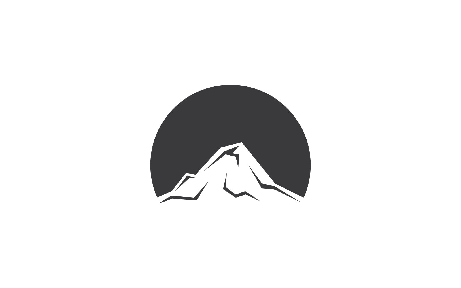 Modello icona illustrazione vettoriale logo design montagna