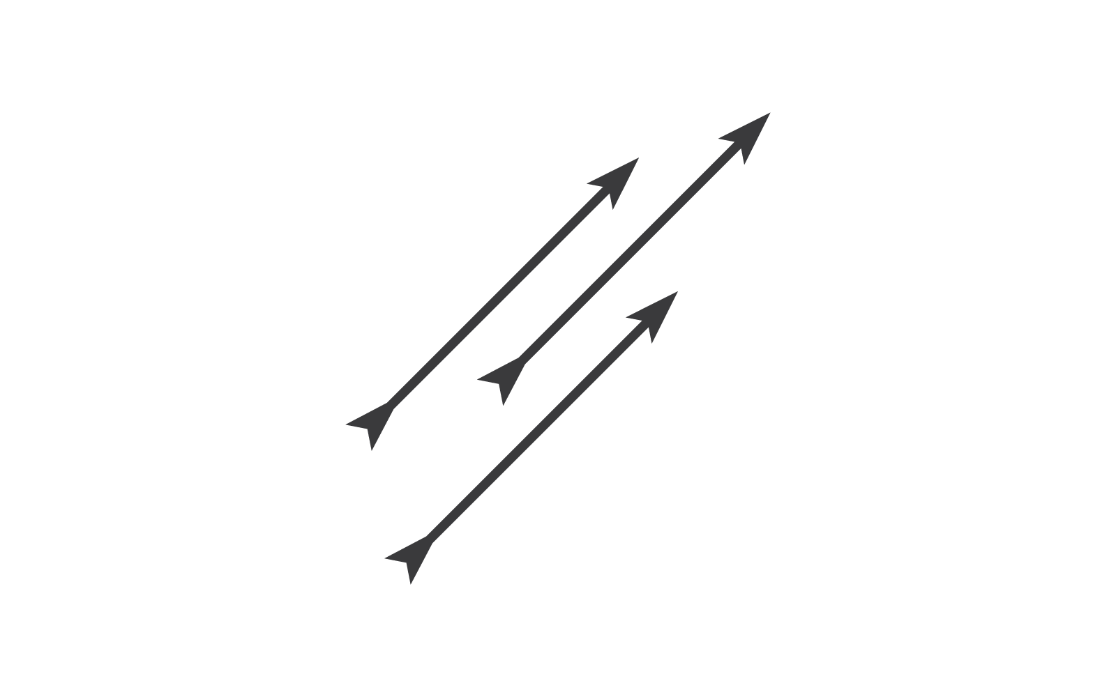Modelo de ilustração de design plano vetorial de logotipo de tiro com arco
