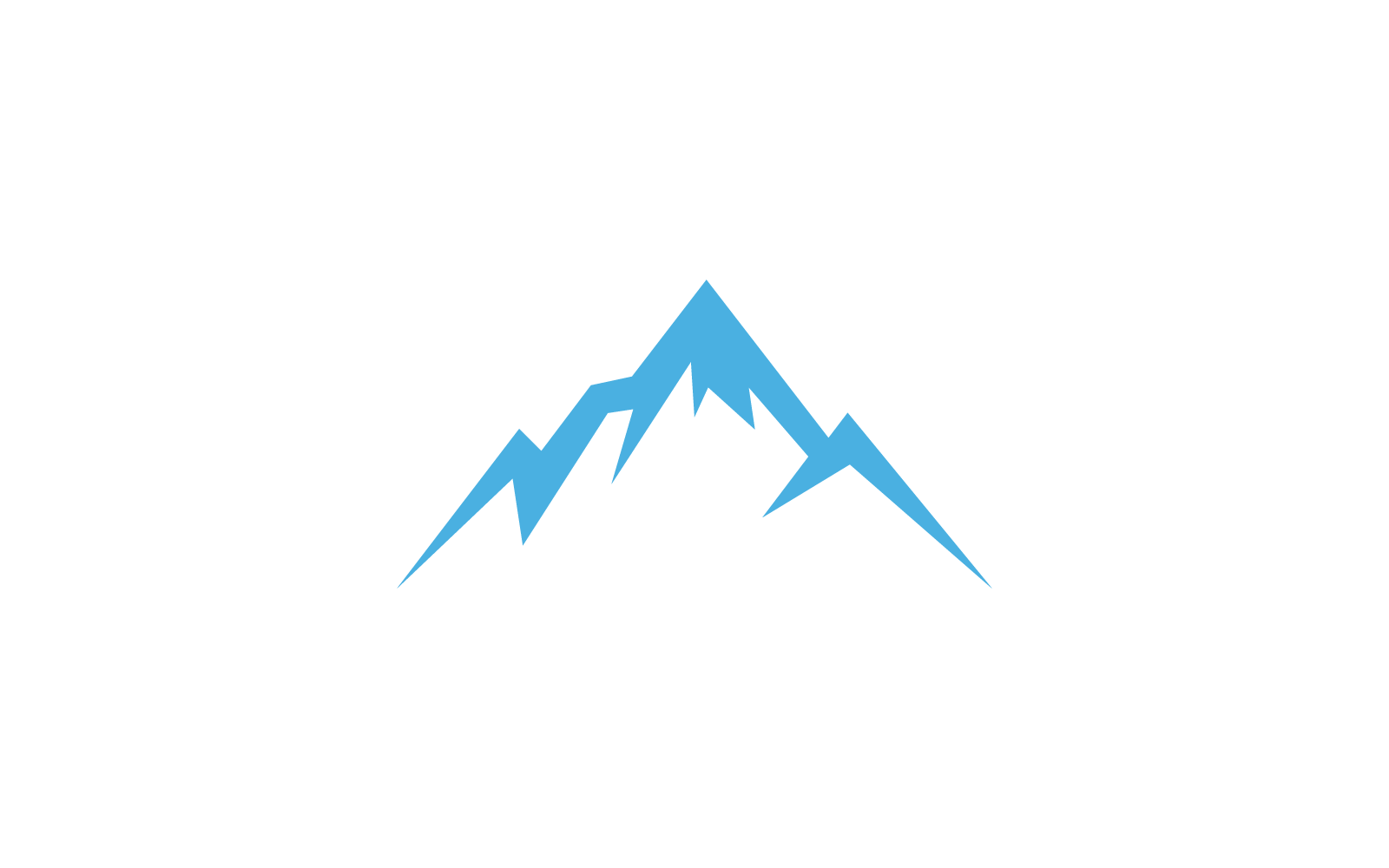 Montagna design piatto illustrazione logo vettoriale