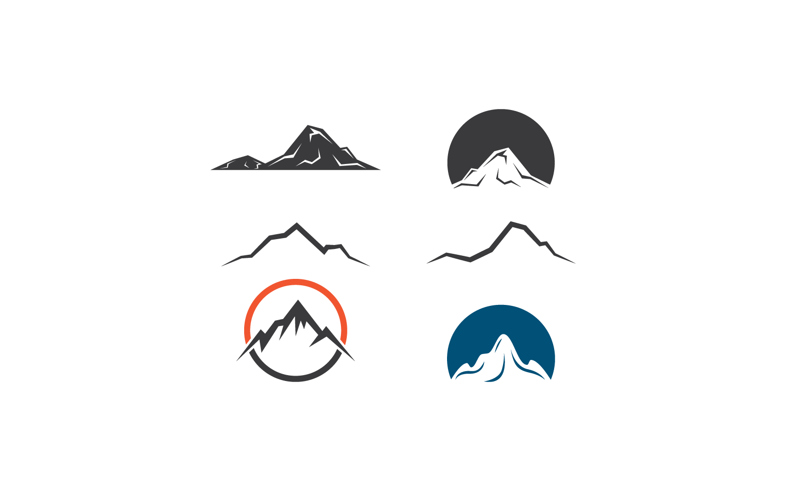 Mountain design icon vector logo illustration