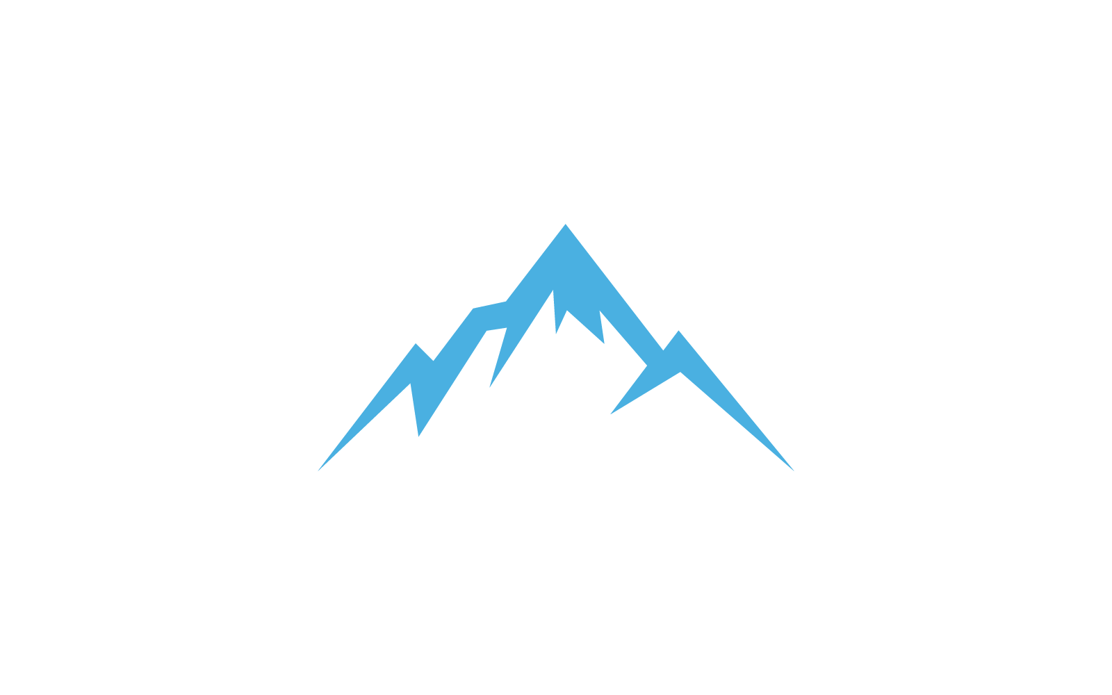 Mountain flat design illustration logo vector