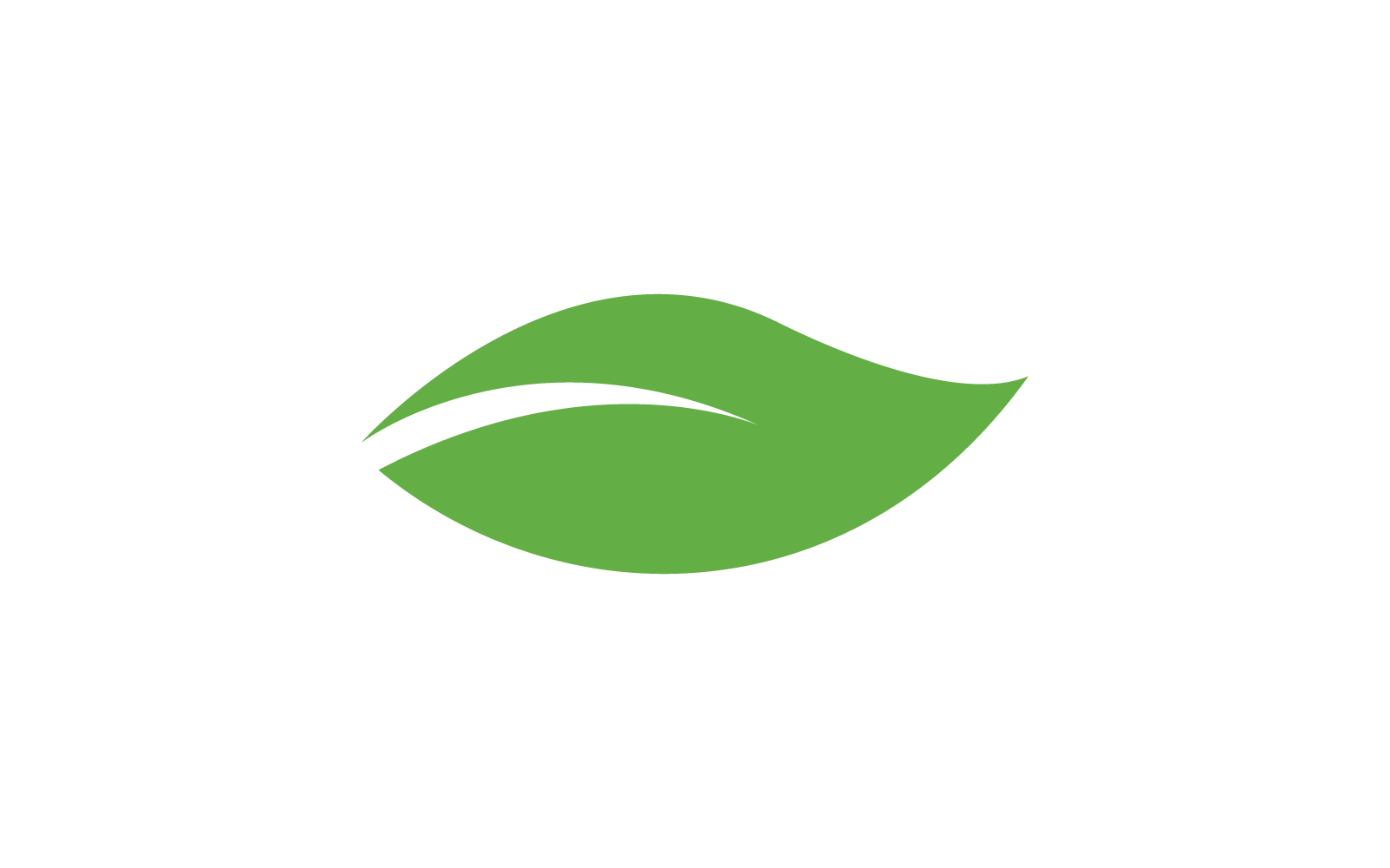 Plantilla de vector de diseño plano de logotipo de hoja verde