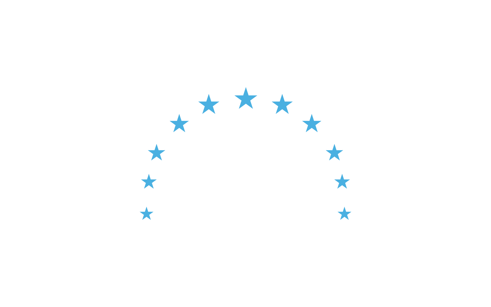 Stern-Logo, flaches Design, Illustration, Symbol, Vektorvorlage