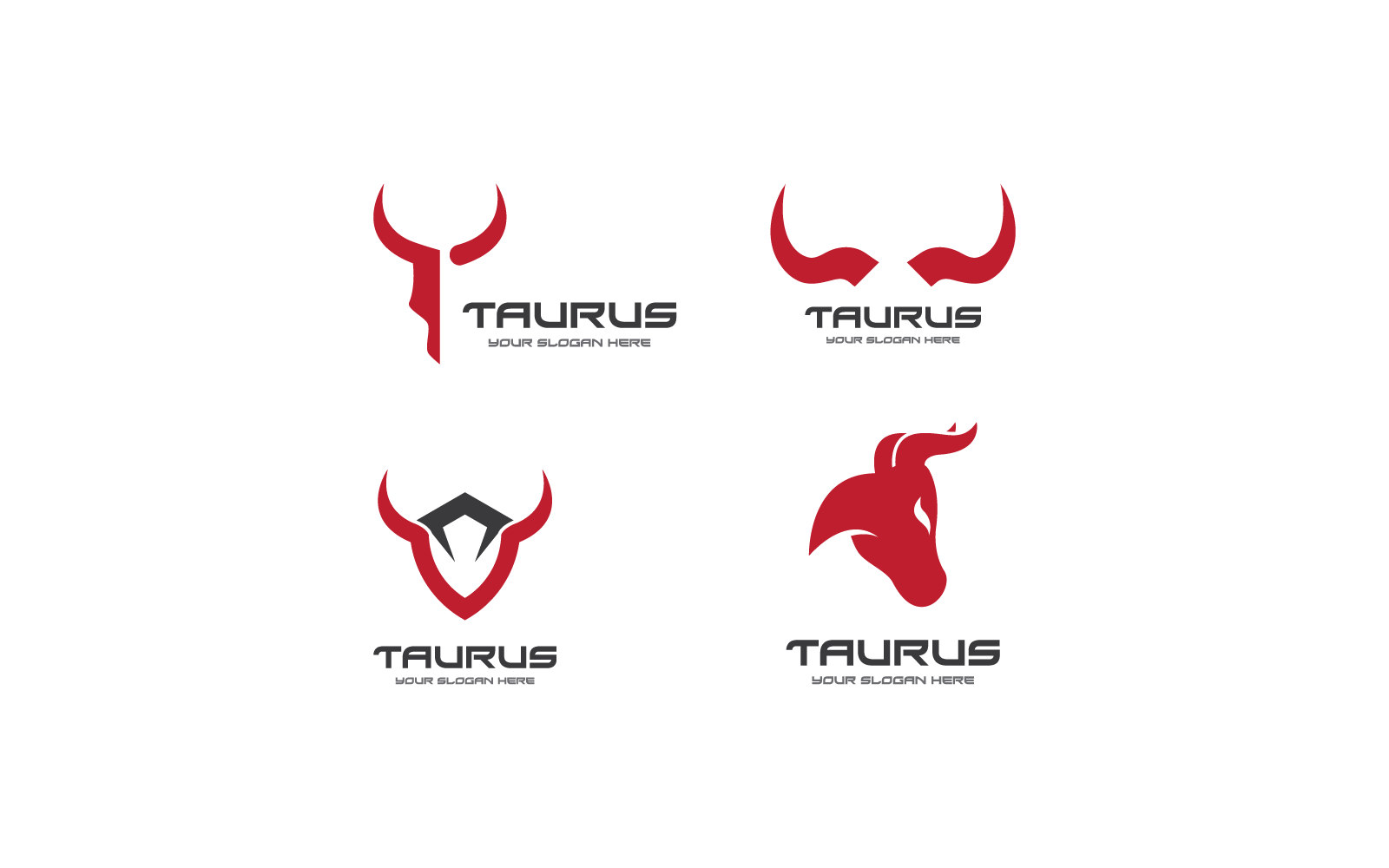 Taurus logo template vector design icon template