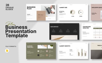 The Business Plan Googleslide Template Layout