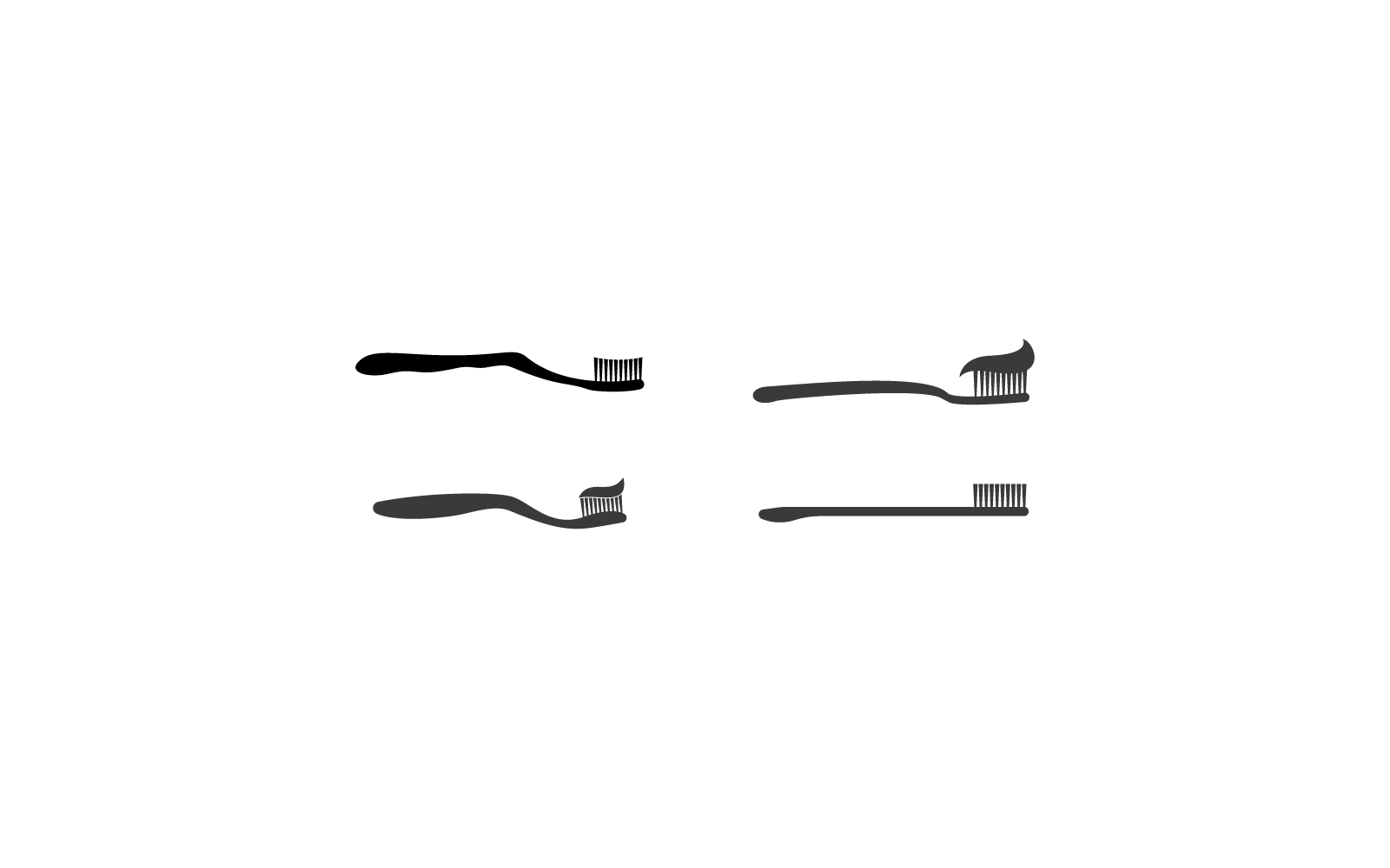 Toothbrush logo design vector illustration icon