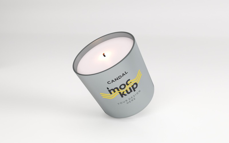 Candle Label Packaging Mockup 04 Product Mockup