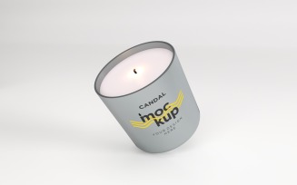 Candle Label Packaging Mockup 04