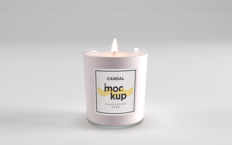 Candle Label Packaging Mockup 05 Product Mockup