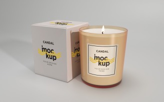 Candle Label Packaging Mockup 28