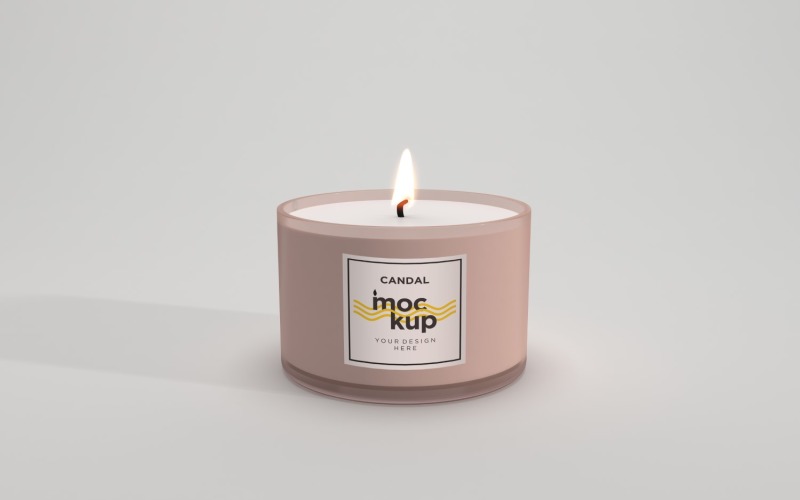 Candle Label Packaging Mockup 51 Product Mockup