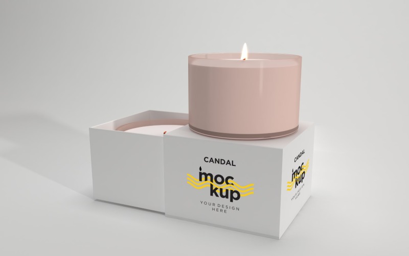 Candle Label Packaging Mockup 54 Product Mockup