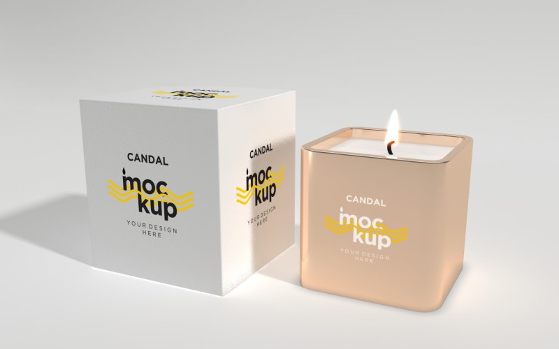 Candle Label Packaging Mockup 69 Product Mockup