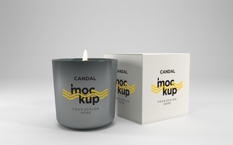 Candle Label Packaging Mockup Product Mockup