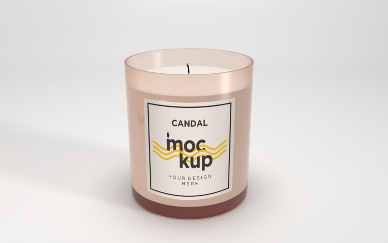 Jar Candle Label Mockup 14 Product Mockup