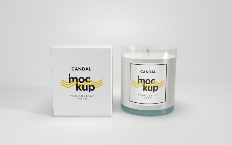 Jar Candle Label Mockup 17 Product Mockup