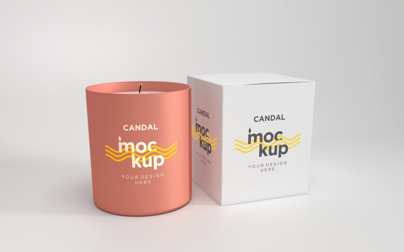 Jar Candle Label Mockup 20 Product Mockup