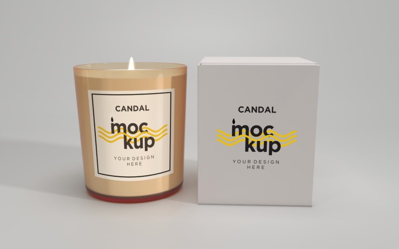 Jar Candle Label Mockup 26 Product Mockup