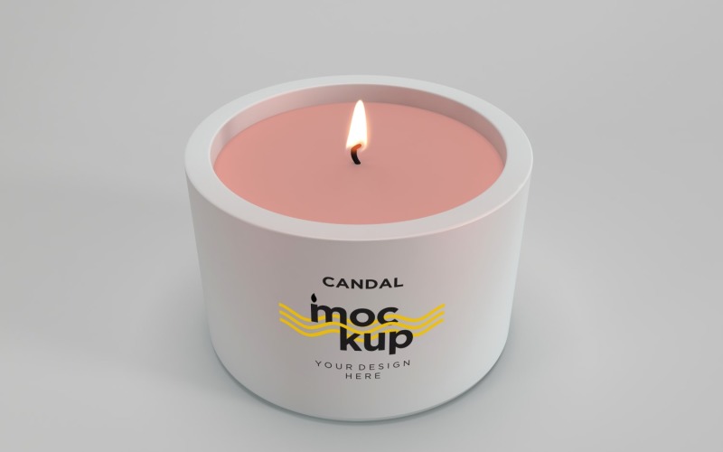 Jar Candle Label Mockup 27 Product Mockup