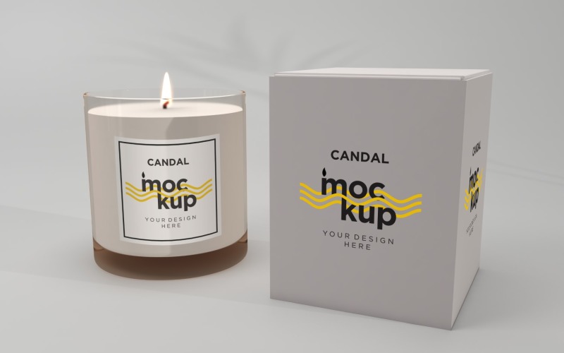 Jar Candle Label Mockup 38 Product Mockup