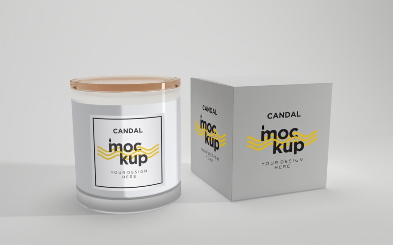 Jar Candle Label Mockup 39 Product Mockup