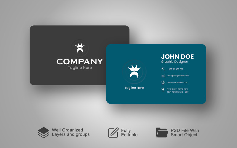 Company Business Card - Identity Card Corporate Identity