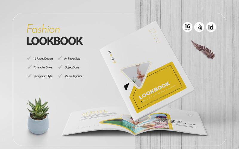 Fashion Lookbook Template - 16 Pages Magazine Template