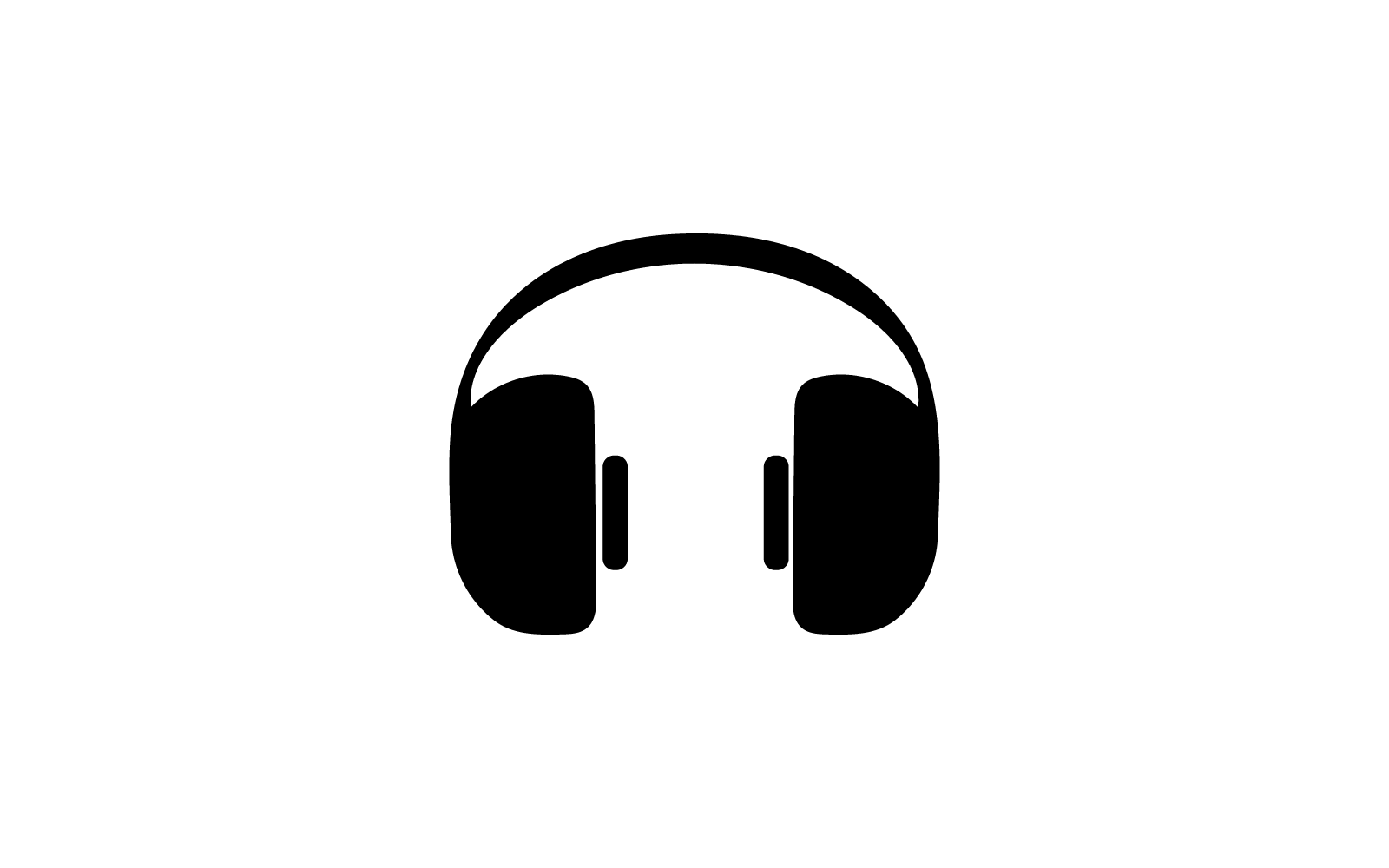 Headphone logo design illustration template
