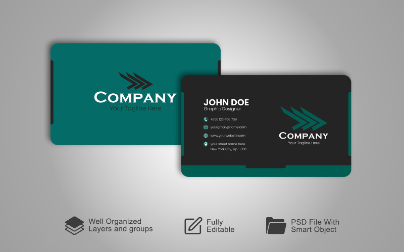 Professional Business Card - Identity Card Corporate Identity