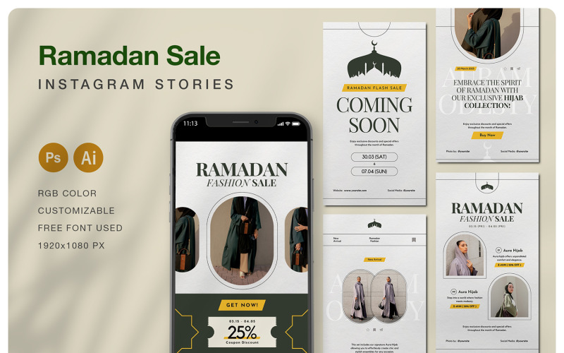 Ramadan Fashion Instagram Story Social Media