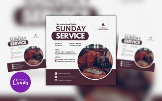 Sunday Service Church Design Template Post