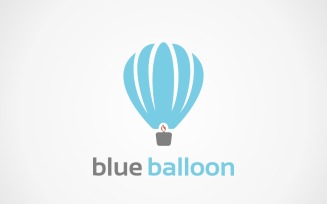 The logo in the form of a blue balloon for the website and application