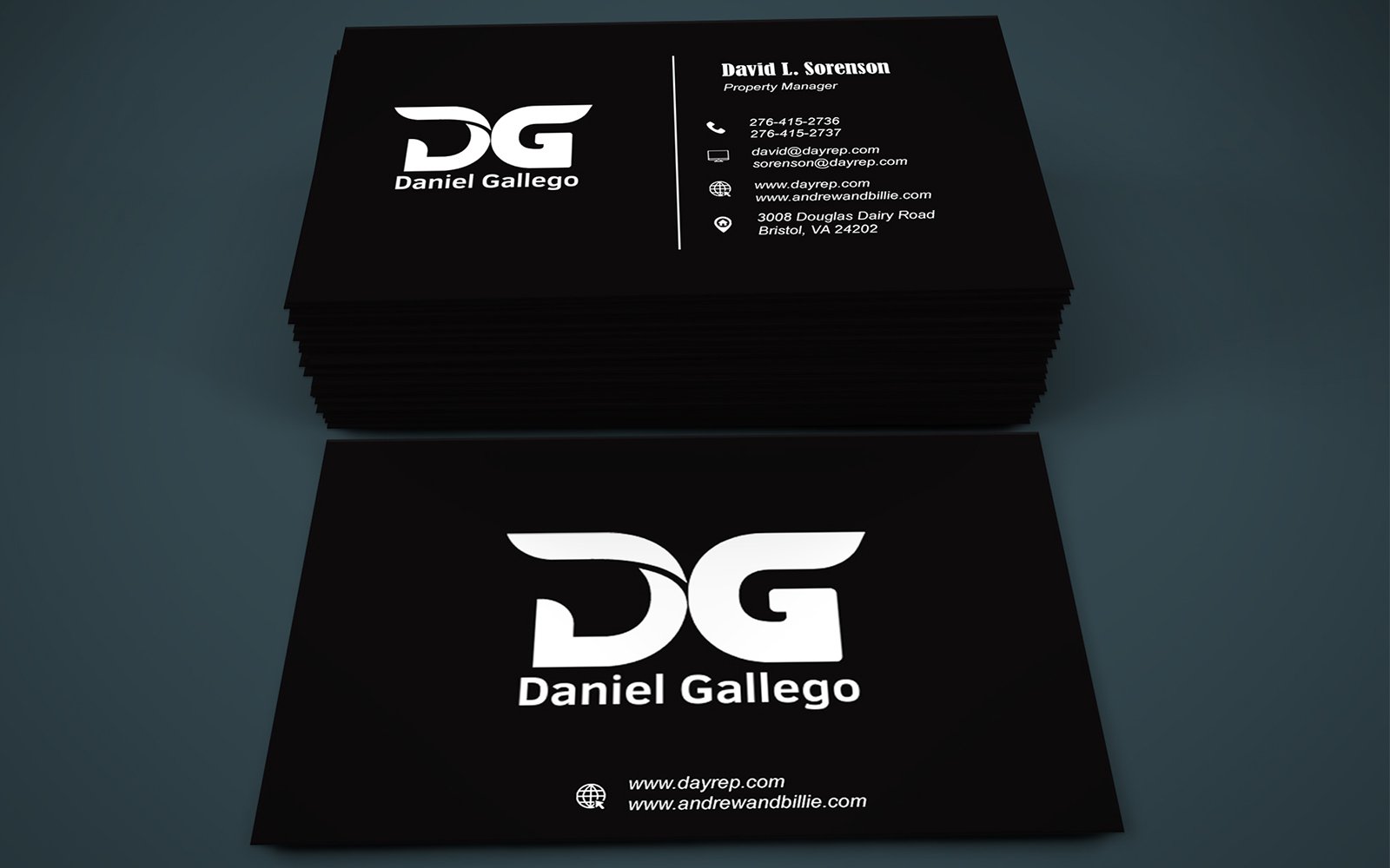 Template #402046 Business Card Webdesign Template - Logo template Preview