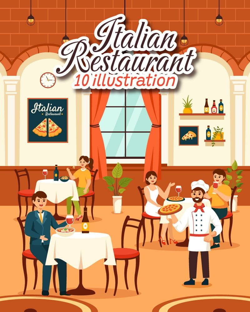 Kit Graphique #402086 Italian Restaurant Divers Modles Web - Logo template Preview