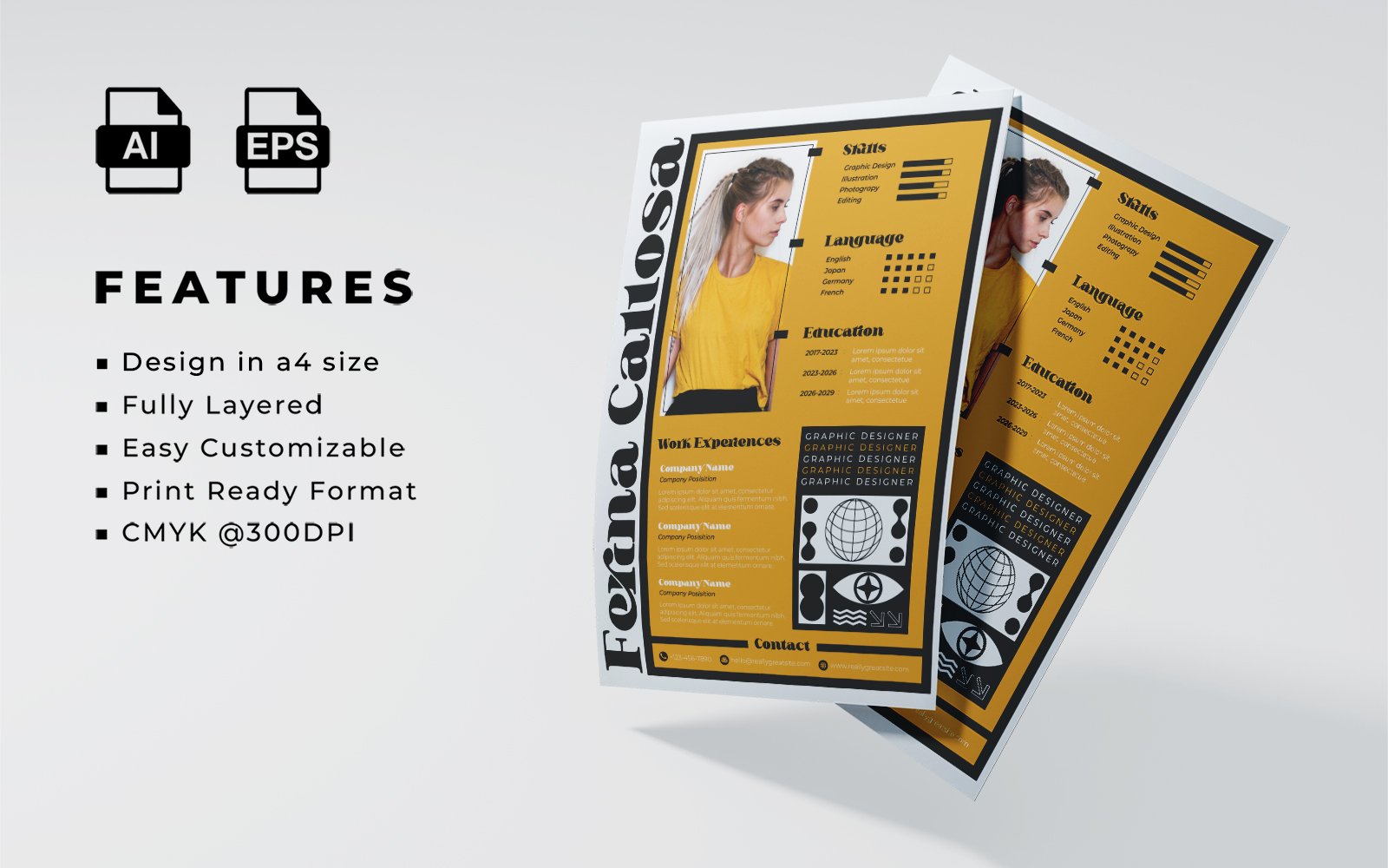 Kit Graphique #402097 Curriculum Entreprise Divers Modles Web - Logo template Preview