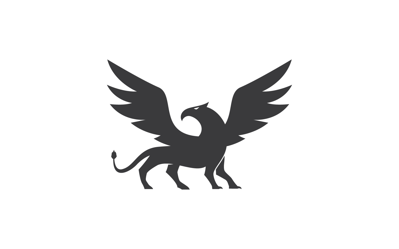 Diseño vectorial de ilustración del icono del logotipo de Griffin