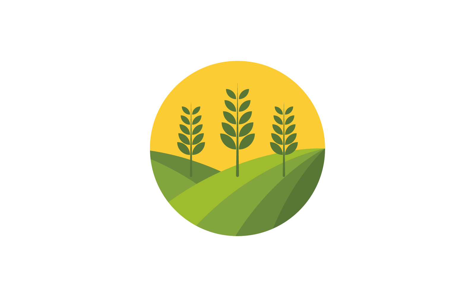 Farm house logo vector flat design illustration template