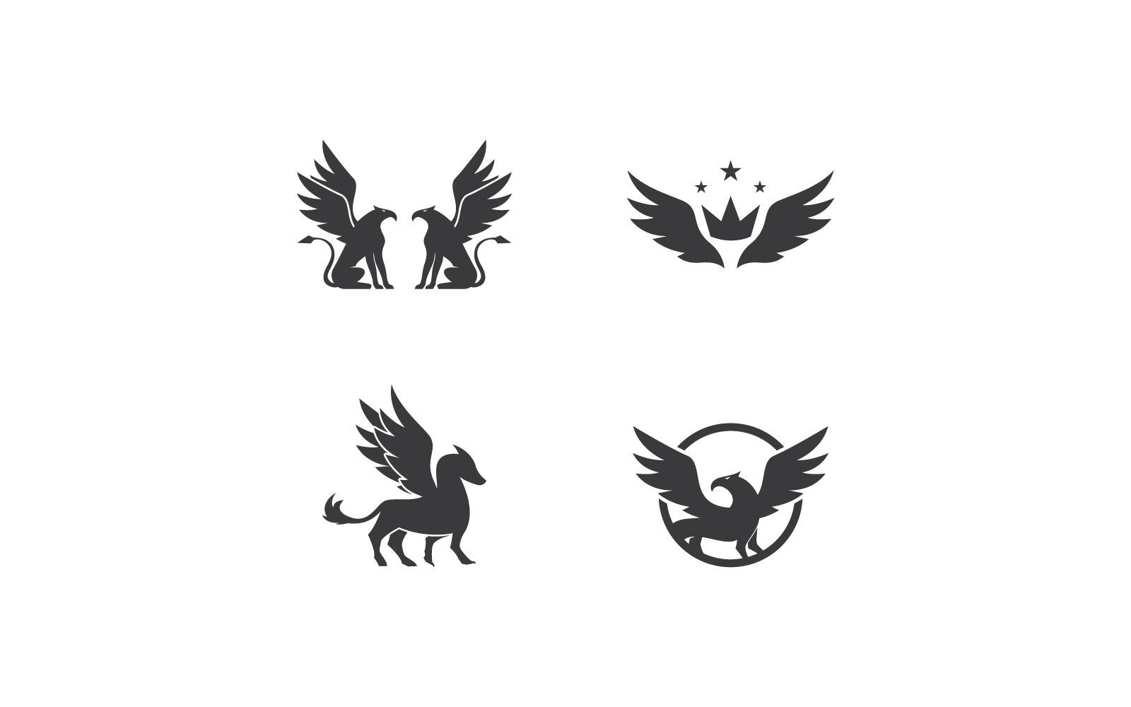 Griffin design illustration logo vector
