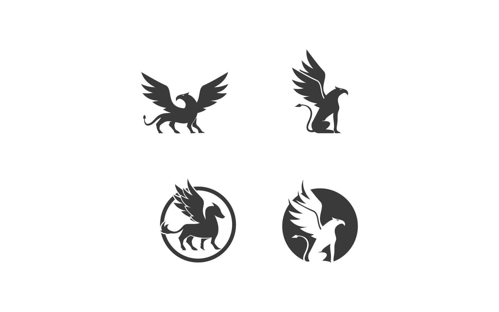 Griffin logo illustration vector design Logo Template