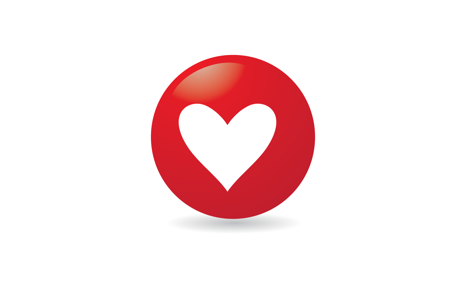 Liebe Illustration Vektor-Logo-Vorlage